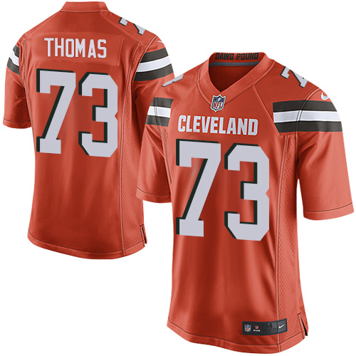 Youth Game Joe Thomas Nike Jersey Orange Alternate - #73 NFL Cleveland Browns